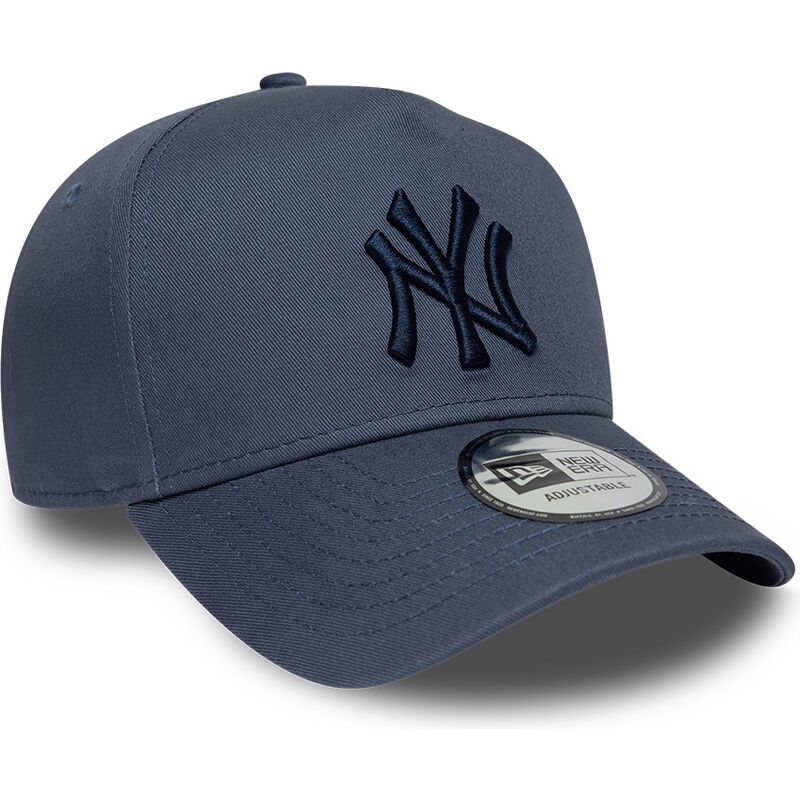 new-era-curved-brim-navy-blue-logo-e-frame-league-essential-new-york-yankees-mlb-blue-snapback-cap