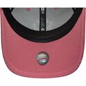 new-era-curved-brim-women-9forty-m-crown-chunky-cord-new-york-yankees-mlb-pink-adjustable-cap