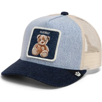 Goorin Bros. Youth Teddy Bear Denim Cuddly Original Recipe Denim The Farm Navy Blue Trucker Hat