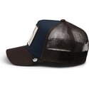 goorin-bros-over-the-line-squirrel-out-of-bounds-nuts-the-farm-brown-and-navy-blue-trucker-hat