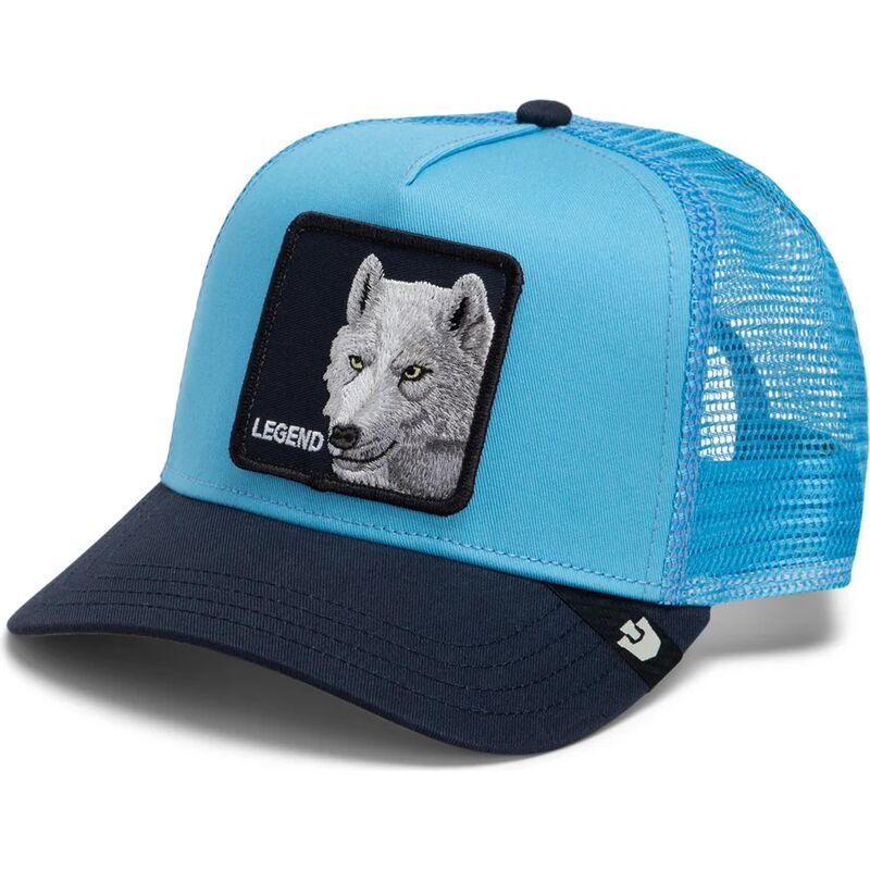 goorin-bros-legend-wolf-original-recipe-the-farm-blue-and-navy-blue-trucker-hat goorin-bros-legend-wolf-original-recipe-the-farm-blue-and-navy-blue-trucker-hat