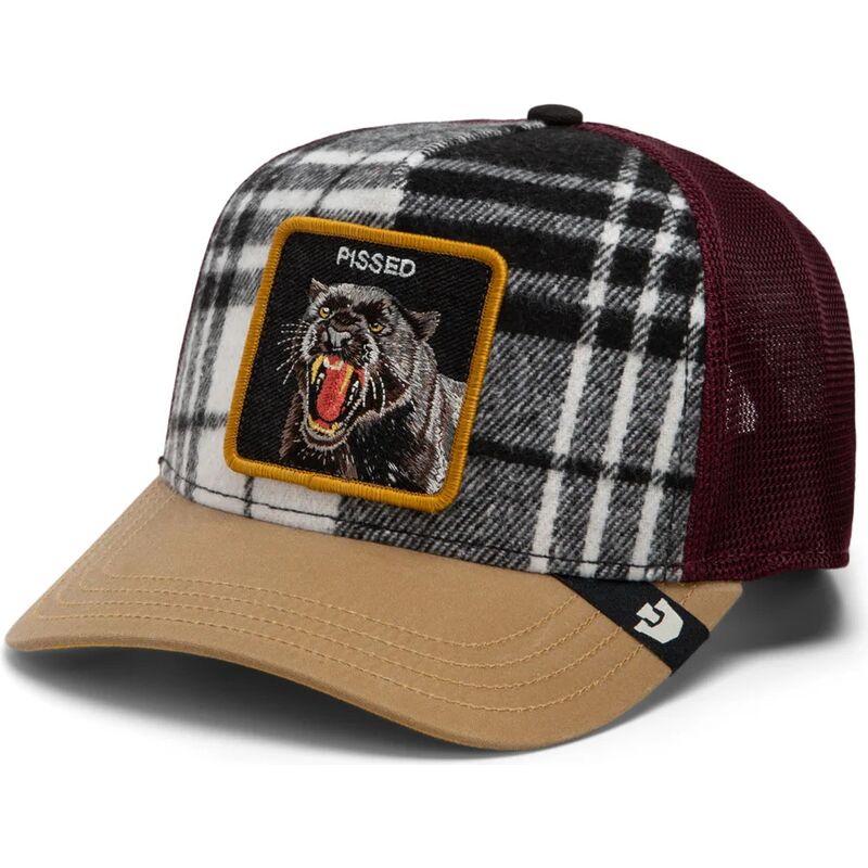 goorin-bros-brit-panther-check-mate-pissed-the-farm-multicolor-trucker-hat goorin-bros-brit-panther-check-mate-pissed-the-farm-multicolor-trucker-hat