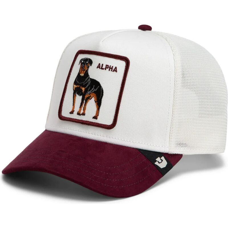 goorin-bros-rottweiler-suede-alpha-microsuede-the-farm-white-and-maroon-trucker-hat