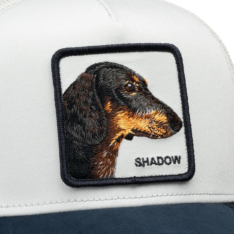 goorin-bros-dog-suede-shadow-microsuede-the-farm-grey-and-navy-blue-trucker-hat goorin-bros-dog-suede-shadow-microsuede-the-farm-grey-and-navy-blue-trucker-hat