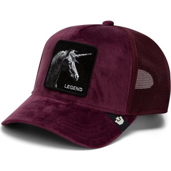 Goorin Bros. Unicorn Velour Legend The Farm Maroon Trucker Hat