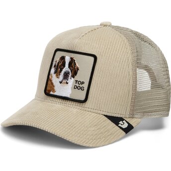 Goorin Bros. Dog Corduroy Top Dog Ridgeline The Farm Beige Trucker Hat