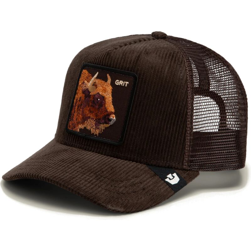 goorin-bros-buffalo-corduroy-grit-ridgeline-the-farm-brown-trucker-hat goorin-bros-buffalo-corduroy-grit-ridgeline-the-farm-brown-trucker-hat