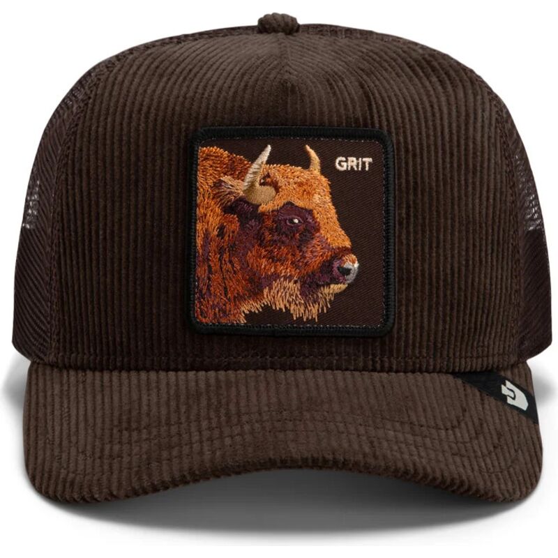 goorin-bros-buffalo-corduroy-grit-ridgeline-the-farm-brown-trucker-hat goorin-bros-buffalo-corduroy-grit-ridgeline-the-farm-brown-trucker-hat
