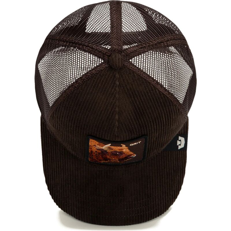 goorin-bros-buffalo-corduroy-grit-ridgeline-the-farm-brown-trucker-hat goorin-bros-buffalo-corduroy-grit-ridgeline-the-farm-brown-trucker-hat