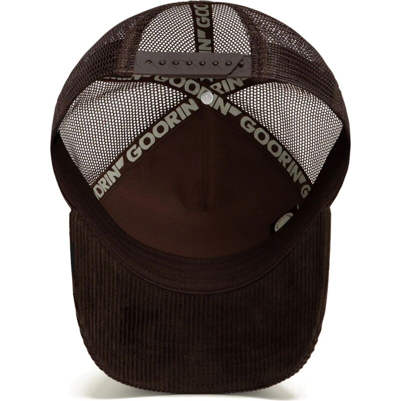 goorin-bros-buffalo-corduroy-grit-ridgeline-the-farm-brown-trucker-hat goorin-bros-buffalo-corduroy-grit-ridgeline-the-farm-brown-trucker-hat