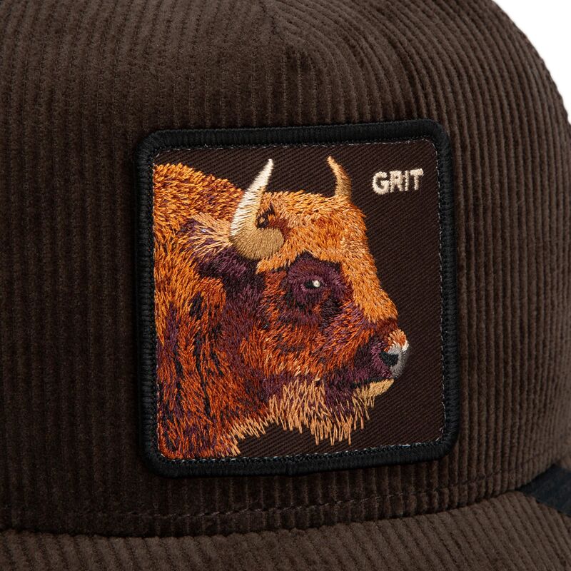 goorin-bros-buffalo-corduroy-grit-ridgeline-the-farm-brown-trucker-hat goorin-bros-buffalo-corduroy-grit-ridgeline-the-farm-brown-trucker-hat