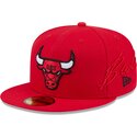 new-era-flat-brim-59fifty-side-script-chicago-bulls-nba-red-fitted-cap