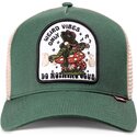 djinns-hft-do-nothing-club-weird-vibes-frog-green-and-beige-trucker-hat