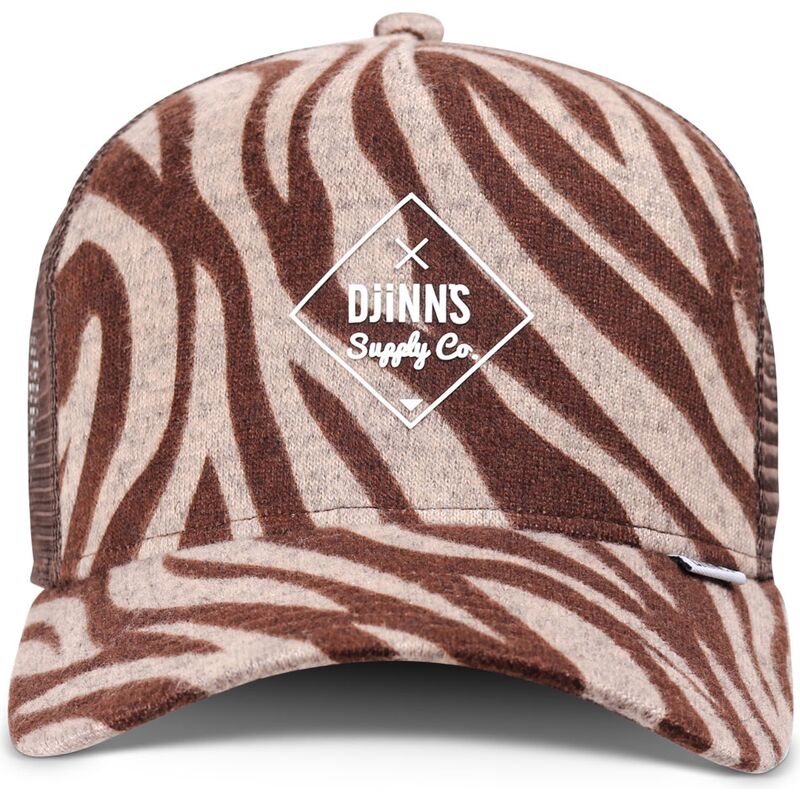 djinns-hft-rubbertigerstripes-brown-trucker-hat