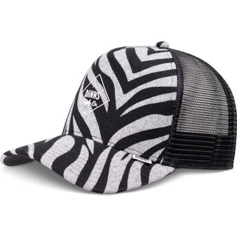 Djinns HFT Rubbertigerstripes Black Trucker Hat