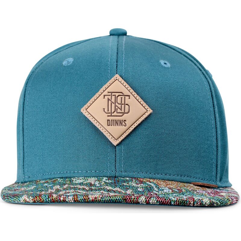 djinns-flat-brim-color-explo-blue-and-multicolor-snapback-cap