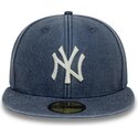 new-era-flat-brim-59fifty-washed-new-york-yankees-mlb-navy-blue-fitted-cap