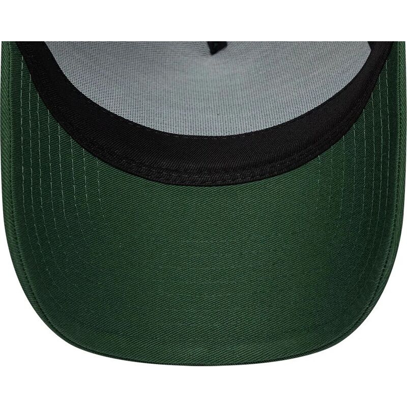 new-era-curved-brim-california-e-frame-rubber-logo-los-angeles-green-snapback-cap
