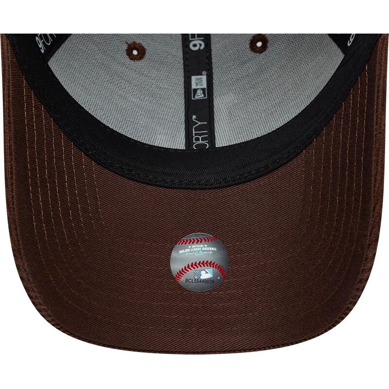 new-era-curved-brim-9forty-entry-cord-los-angeles-dodgers-mlb-brown-snapback-cap