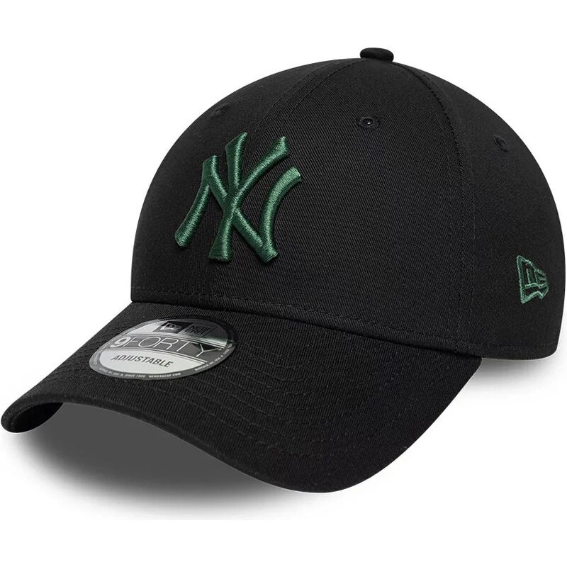new-era-curved-brim-dark-green-logo-9forty-league-essential-new-york-yankees-mlb-black-adjustable-cap new-era-curved-brim-dark-green-logo-9forty-league-essential-new-york-yankees-mlb-black-adjustable-cap