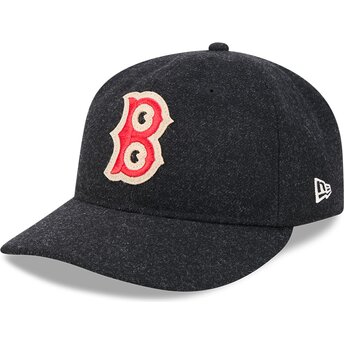 New Era Curved Brim 9FIFTY Retro Crown Precurved Boston Red Sox MLB Black Adjustable Cap
