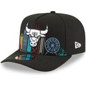 new-era-curved-brim-9fifty-a-frame-precurved-skyline-chicago-bulls-nba-black-snapback-cap