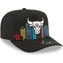 new-era-curved-brim-9fifty-a-frame-precurved-skyline-chicago-bulls-nba-black-snapback-cap