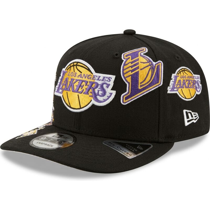 new-era-curved-brim-9fifty-a-frame-precurved-multi-patch-los-angeles-lakers-nba-black-snapback-cap new-era-curved-brim-9fifty-a-frame-precurved-multi-patch-los-angeles-lakers-nba-black-snapback-cap