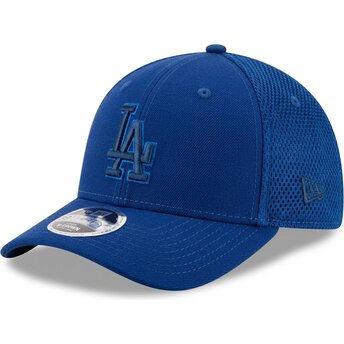 New Era Curved Brim Blue Logo 39THIRTY M-Crown Neo Los Angeles Dodgers MLB Blue Fitted Cap