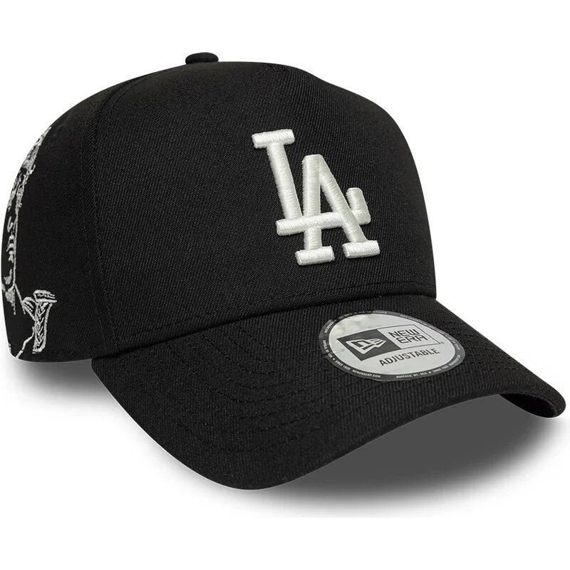 new-era-curved-brim-e-frame-mythical-icon-los-angeles-dodgers-mlb-black-snapback-cap