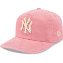 new-era-curved-brim-19twenty-precurved-corduroy-pastel-new-york-yankees-mlb-pink-adjustable-cap