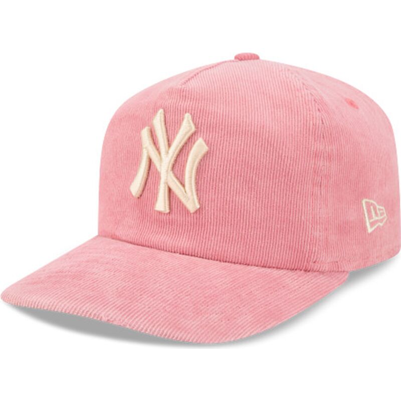 new-era-curved-brim-19twenty-precurved-corduroy-pastel-new-york-yankees-mlb-pink-adjustable-cap