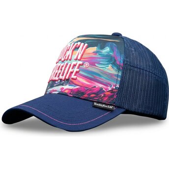 Rock’nFreeLife N°243 Ride Or Die Blue Trucker Hat