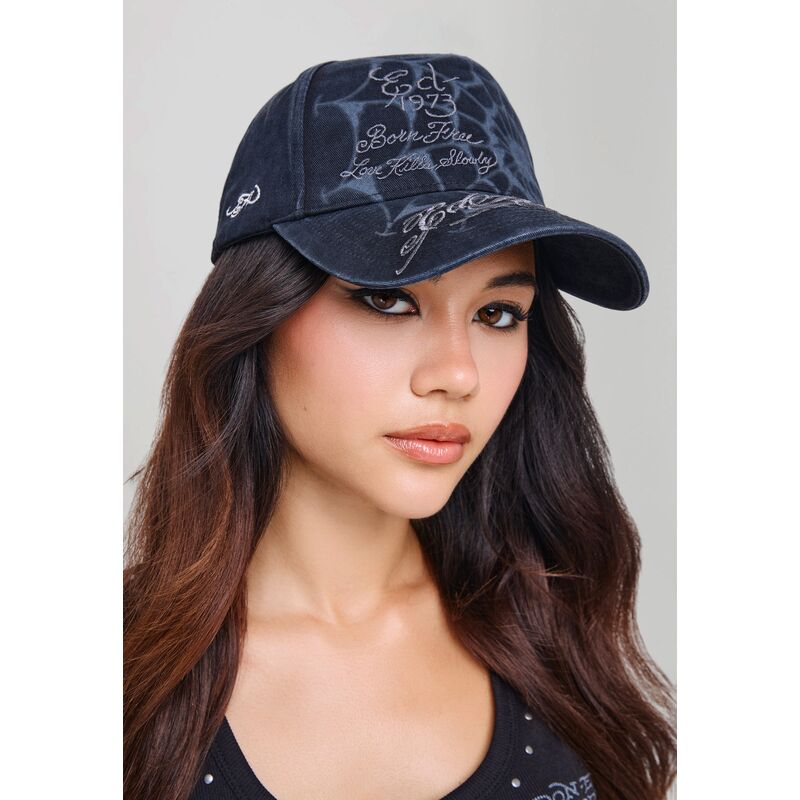 ed-hardy-curved-brim-spiderweb-black-snapback-cap ed-hardy-curved-brim-spiderweb-black-snapback-cap