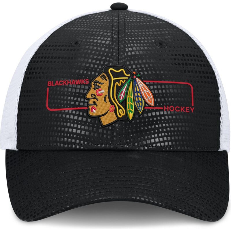 fanatics-structured-meshback-chicago-blackhawks-nhl-black-and-white-trucker-hat