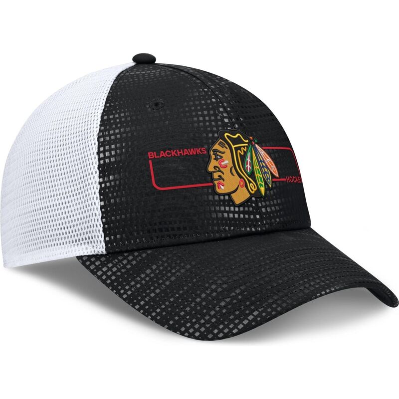 fanatics-structured-meshback-chicago-blackhawks-nhl-black-and-white-trucker-hat
