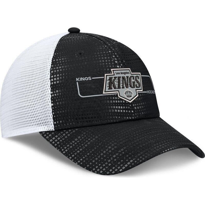 fanatics-structured-meshback-los-angeles-kings-nhl-black-and-white-trucker-hat