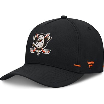Fanatics Curved Brim Structured A-Frame Anaheim Ducks NHL Black Snapback Cap
