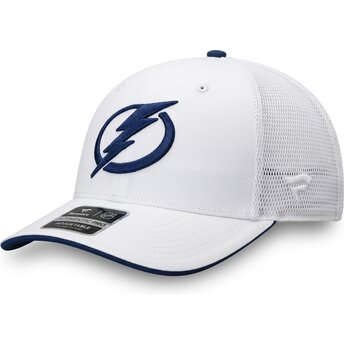 Fanatics Structured Mid-Crown Tampa Bay Lightning NHL White Trucker Hat