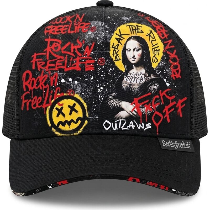 rocknfreelife-n288-black-trucker-hat rocknfreelife-n288-black-trucker-hat