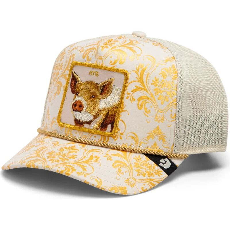 goorin-bros-pig-ate-gilded-beast-the-farm-golden-and-white-trucker-hat