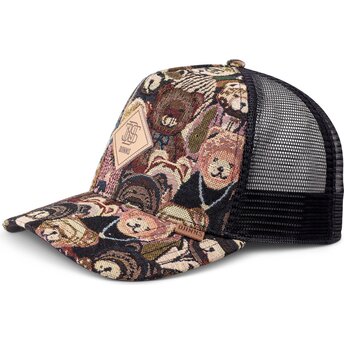 Djinns HFT Crasy Sofa Bear Multicolor and Black Trucker Hat