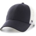 47-brand-small-logo-mlb-boston-red-sox-navy-blue-trucker-hat