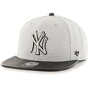 47-brand-flat-brim-side-logo-mlb-new-york-yankees-smooth-grey-snapback-cap