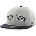 47-brand-flat-brim-side-logo-mlb-new-york-yankees-grey-snapback-cap