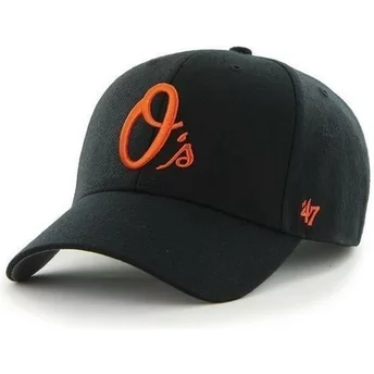 47 Brand Curved Brim MLB Baltimore Orioles Smooth Black Cap
