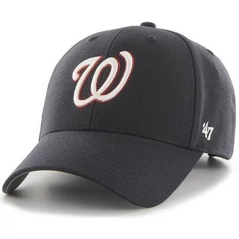47 Brand Curved Brim MLB Washington Nationals Smooth Navy Blue Cap