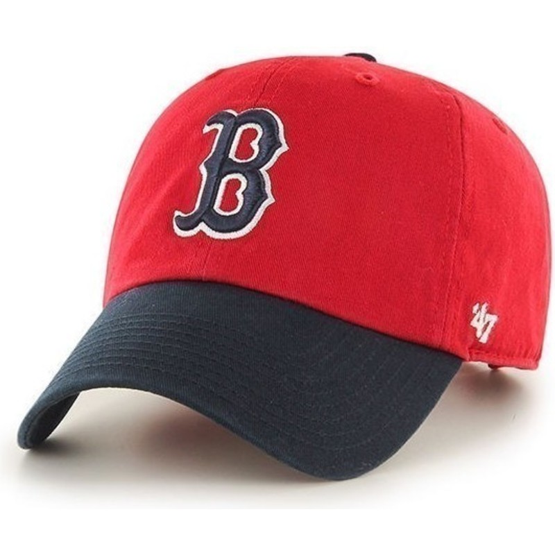 47-brand-curved-brim-front-logo-mlb-boston-red-sox-red-cap-with-black-visor
