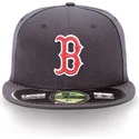 new-era-flat-brim-59fifty-authentic-on-field-boston-red-sox-mlb-navy-blue-fitted-cap