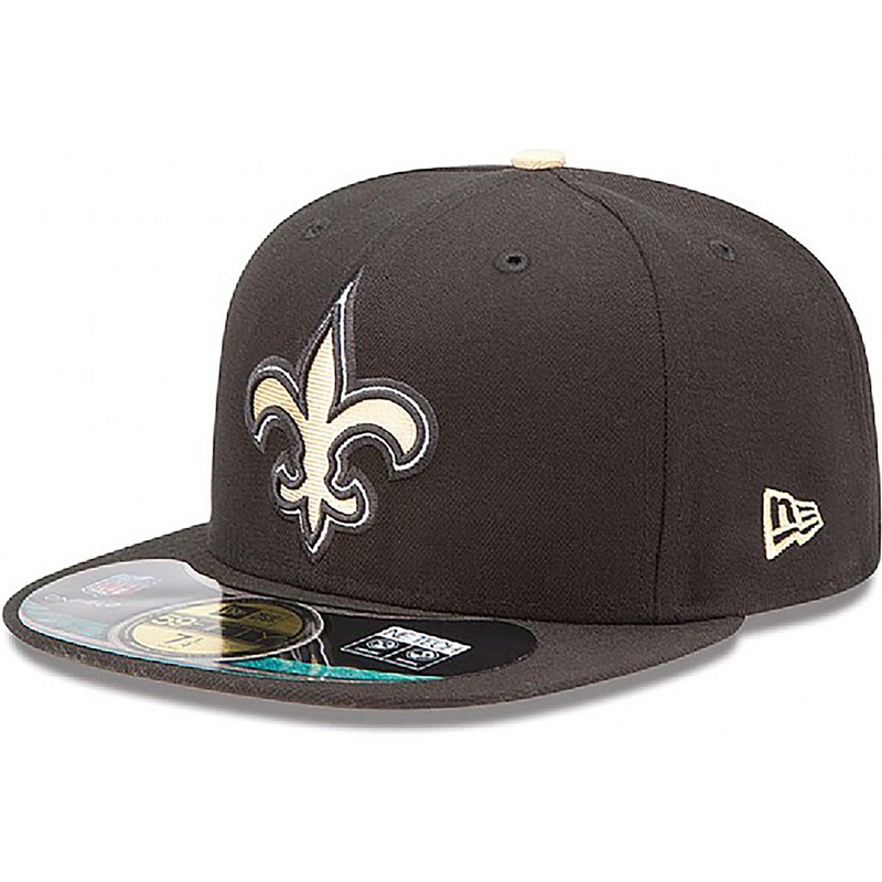 new-era-flat-brim-59fifty-authentic-on-field-game-new-orleans-saints-nfl-black-fitted-cap